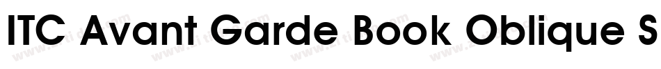 ITC Avant Garde Book Oblique SWA字体转换